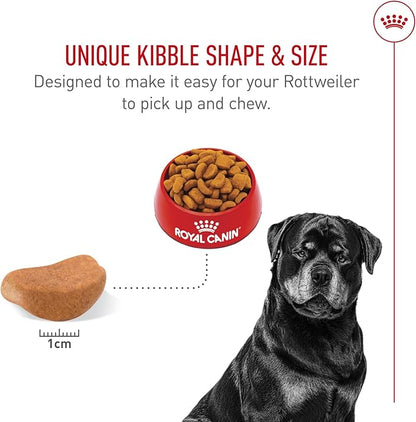 Royal Canin Breed Health Nutrition Rottweiler Adult Dry Dog Food, 30 lb Bag