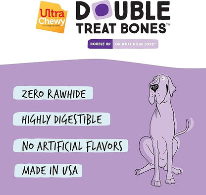 Ultra Chewy Peanut Butter, Chicken, Bacon and Cheese Flavors: Long-Lasting Treats Made in USA for Large and Small Breeds, Highly Digestible, for Aggressive Chewers (Favorite Flavors, 10 Count)