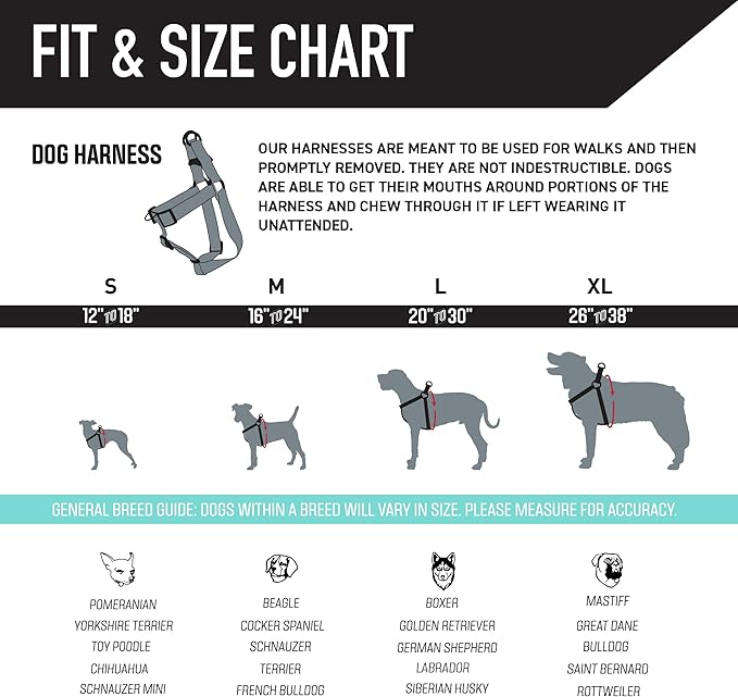 Wolfgang Heavy Duty Adjustable Dog Harness, Pull-Tested for Walking & Training, MarbleSwirl Print, X-Large