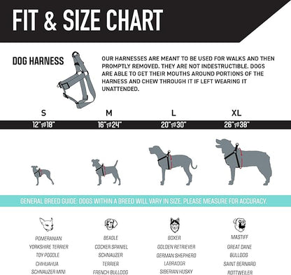 Wolfgang Heavy Duty Adjustable Dog Harness, Pull-Tested for Walking & Training, MarbleSwirl Print, X-Large