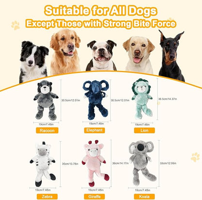 Pink Giraffe Plush Squeaky Dog Toy with Bungee Leg Puppy Teething Chew Toy Cute Soft Funny Indoor Outdoor Interactive Stuffed Animal Dog Toy for Small Medium Large Dogs Toy Gift 36cm/14.17in