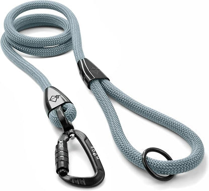 MADE TO ROAM Premium Explorer Leash - Climbing Rope Leash with Autolocking Aviation Aluminum Carabiner - Virginia Mountains, 4ft
