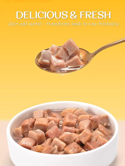 7 OZ Freeze Dried Duck Breast Treats for Dogs Cats, High Protein Raw Pet Food Topper, Single Fresh Ingredient Treats, Rawhide Free