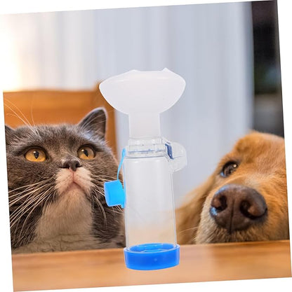 Toddmomy Feline and Canine Face Mask for Cough Relief Breathing Indicator Chamber for Cats and Dogs for Home and