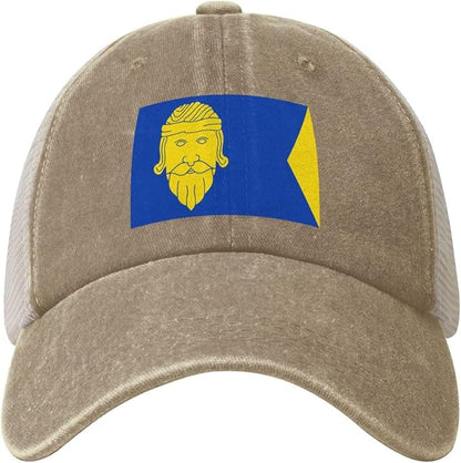 Classic Wormer vlag Denim mesh Cap Truck Driver Baseball hat Breathable Adjustable dad caps Black