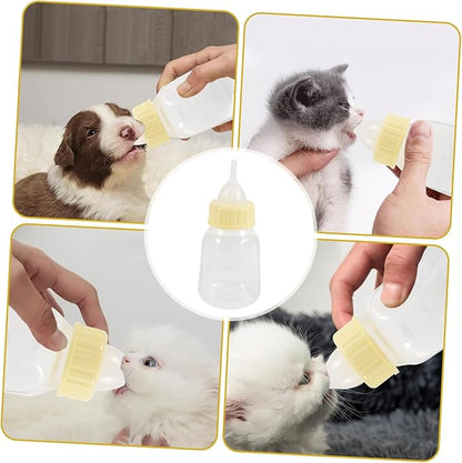 Kitten Puppy Pet Nursing Bottle Dog Kitten Feeder Bottle Set for Newborn Pets