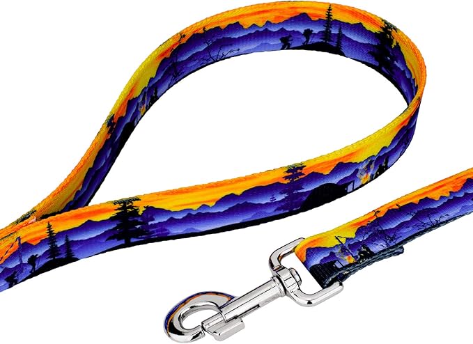 Country Brook Petz - Great Outdoors Everyday Dog Collar and Leash - Sports and Athletics Collection Featuring Spirited Designs (1 Inch, Extra Large)