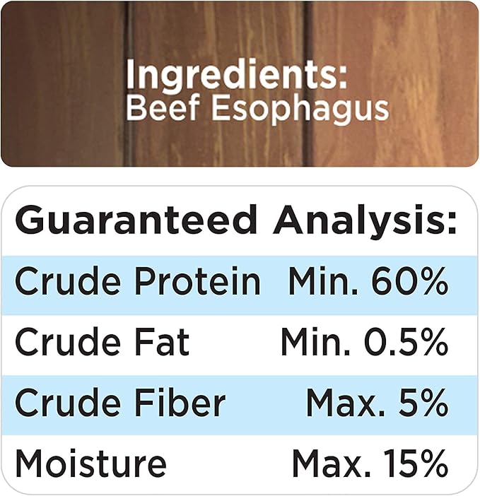 Cadet 100% Beef Strip Long Lasting Chews for Dogs,Ingredient Beef Esophagus Dog Treats,Natural High Protein Rawhide Alternative for Small & Large Dogs,4 Ounce,(Pack of 4)