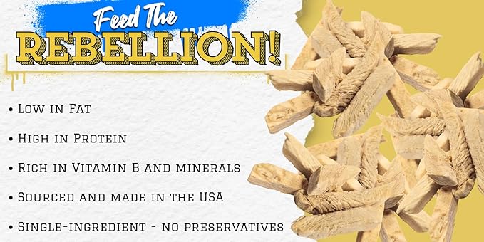 Freeze Dried Chicken Breast for Dogs & Cats (16oz) – Single Ingredient Dog Treats – USA Sourced & Made – High Protein, All Natural, Grain Free – Raw Freeze-Dried Training Treats