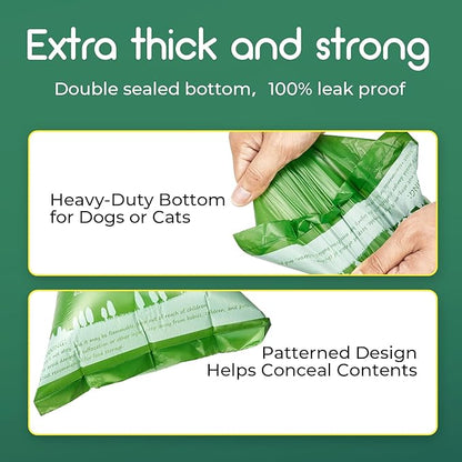 ATIFBOP Biodegradable Dog Poop Bags 480 Counts, Leak Proof and Extra Thick Doggy Poop Bags (Unscented)