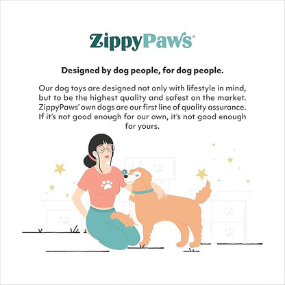 ZippyPaws - Donutz Buddies - Frog Pet Donut Toys for Dogs with Embroidered Sprinkles, Soft, No Stuffing, Durable Large Breed Dog & Puppy Toys with Squeaker