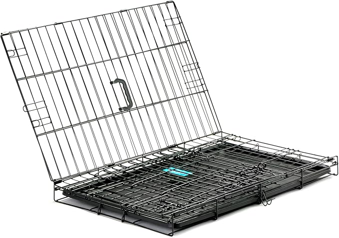 Carlson Secure and Compact Double Door Metal Dog Crate, Medium with Divider Panel