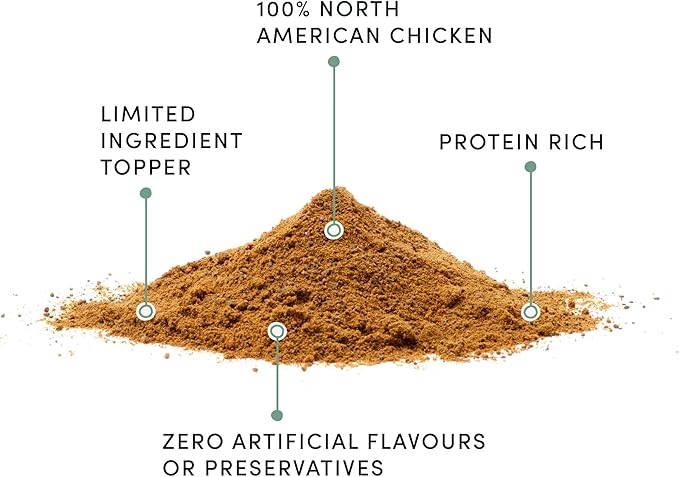Crumps Naturals Chicken Sprinkles 4.2oz, Dog Treats, Sprinkles, Toppers