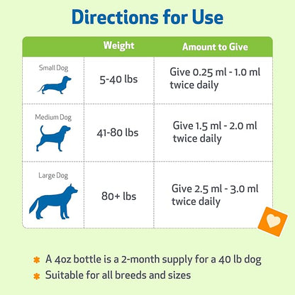 Pet Wellbeing Adrenal Harmony Gold for Dogs - Supports Adrenal Function & Normal Cortisol Levels with Ashwagandha & Bacopa - NASC Certified & Vet-Formulated - 4 oz Liquid Formula