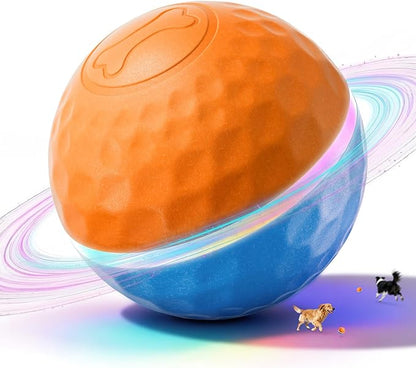Apasiri Interactive Dog Toys: Shaky Dog Ball with LED Lights, Automatic Moving Dog Toys for Aggressive Chewers, Dog Toys for Large Dogs, Vibrating Dog Toy Balls for Small, Medium - (3.74 in Diameter)