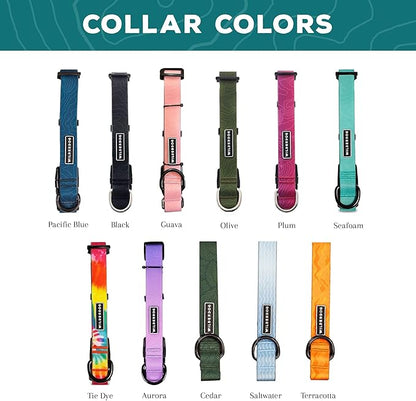 Wilderdog Waterproof Dog Collar - Repels Water & Dirt - Medium 13"-18" - Saltwater