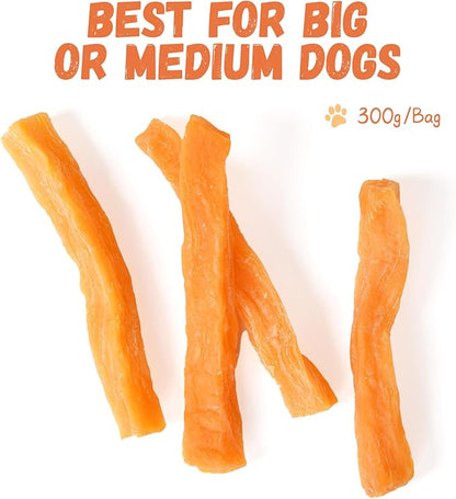 Pawmate Sweet Potato Dog Treats, Healthy Low Fat Dog Chews Rawhide Free Grain Free Training Treats for Small Medium Large Dogs 27-31 Counts