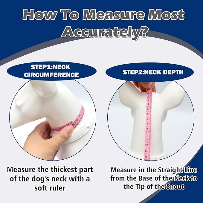 Hard & Heavy Plastic Dog Cone Collar Alternative for Lab Golden GSD (Small&Medium Sized), Adjustable Elizabethan Protective Cone for Healing, Comfortable Pet Recovery Collar Cone of Shame Anti-Lick
