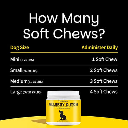 Allergy & Itch for Dogs | Daily Support for Itchy Skin, Immune Health & Seasonal Allergies from Colostrum, Bee Propolis + Probiotics | 150 Soft Chews