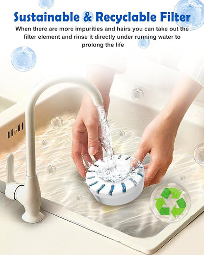 Upgrade Filter Element Pack for FurryPlanet Large Dog Water Fountain Stainless Steel,12L Ultra-Purification Pet Fountain Dog Cat Drinking Dispenser 6in1,Deep Purification Filter,4 Pcs 1 Pack