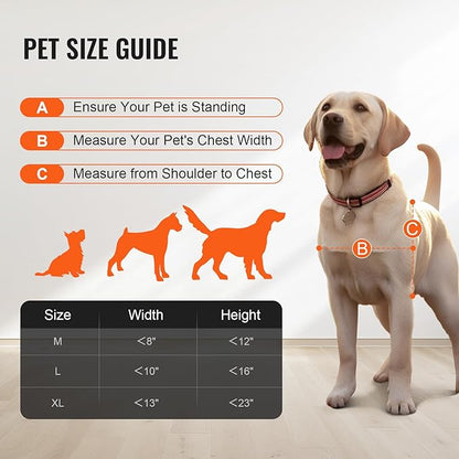 VEVOR Dog Door for Sliding Glass Door, 75 7/8"-80 11/16" Adjustable Height Doggy Door for Sliding Doors, Aluminum Frame Tempered Glass Pet Door with Hinge Structure Flap and Lock for Large-Sized Dogs