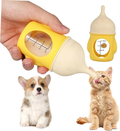 GANAZONO Pet Nurser Bottle Kitten Bottle for Newborn Puppies and Kittens Dog Milk Small