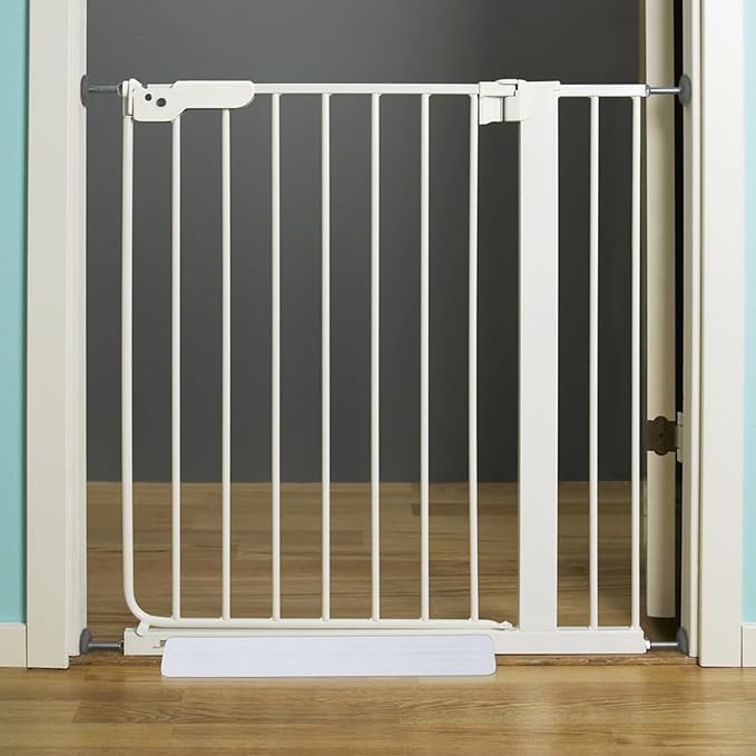 Abaodam Safety Gate Foot Pedal Accessory and Pet Gates, Stable Guardrail Holder with Railing Fixing Part, Plastic Doorway Ramp for Stair and Door Protection