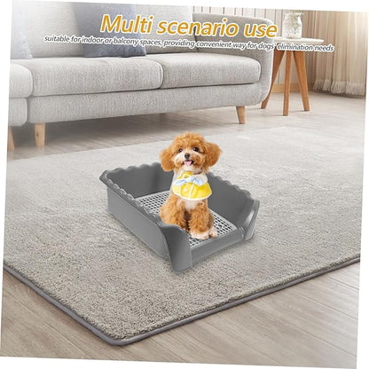 WOONEKY Dog Potty Training Indoor Puppy Litter Pan Dog Training Pad Easy Clean Urine Pan User-Friendly Design