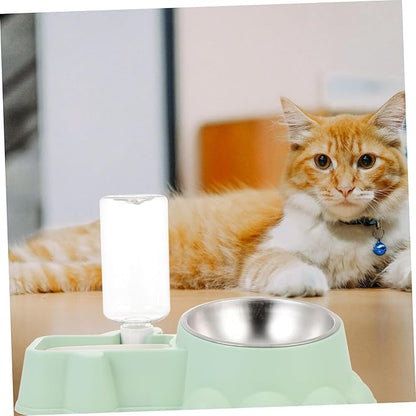 Milisten Outside Dog Water Bowl Automatic Pet Water Dispenser Stainless Steel Dog Feeder