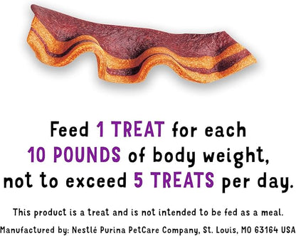 Purina Beggin' Strips with Real Meat Dog Training Treats with Bacon and Cheese Flavors - 26 oz. Pouches,(Pack of 4)