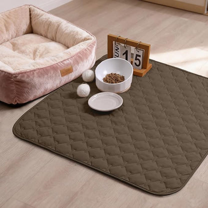 gogobunny 100% Double Sided Waterproof Dog Blanket Soft Pet Bed Cover Reversible Protect Furniture Couch Sofa Car for Puppy Cat Kids (Dark Walnut/Light Walnut, 30x30 Inch (Pack of 1))