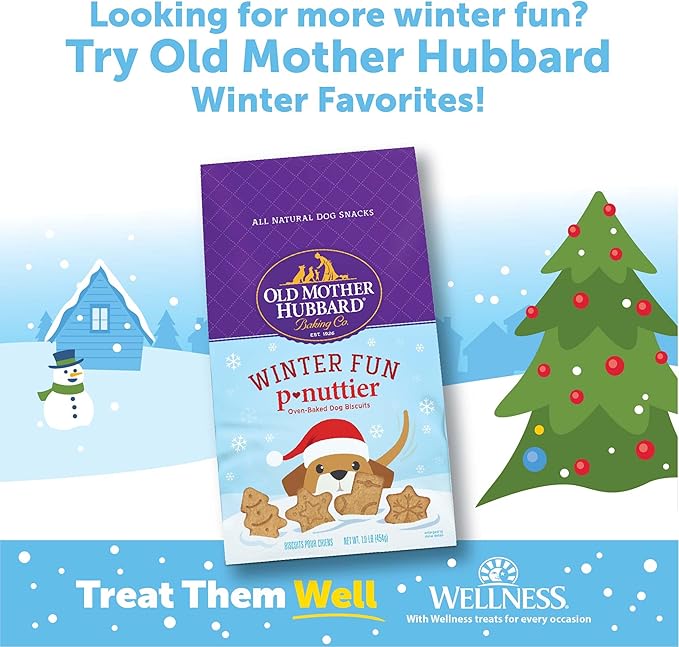 Whimzees by Wellness Holiday Natural Grain Free Dental Chews for Dogs, Medium Breed, 6 Count (Pack of 2)