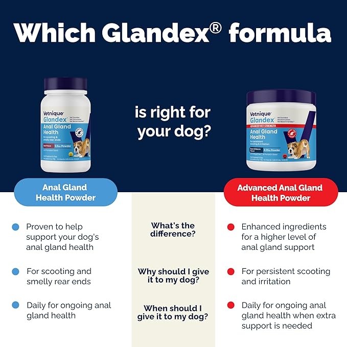 Vetnique Glandex for Dogs Anal Glands Supplement Powder Digestive Health with Fiber, Pumpkin, Digestive Enzymes & Dog Probiotics - Boot the Scoot (4.0 oz, Pork Liver)