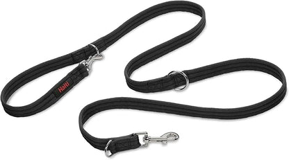 Halti Training Leash - Multifunctional Double-Ended Dog Leash, Ideal for Anti-Pulling Dog Training. Lightweight, Soft & Durable. Suitable for Medium to Large Dogs & Puppies (Size Large, Black, 2m)