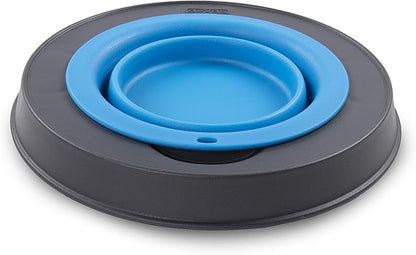 Dexas Pets Single Elevated Pet Feeder/Pet Bowl, I.5 Cup Capacity, Pro Blue, Small