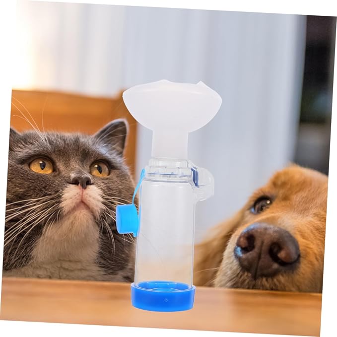 BESPORTBLE Pet Spacer Mask for Cats and Dogs Feline Chamber Breathing Indicator Medication for Respiratory Issues