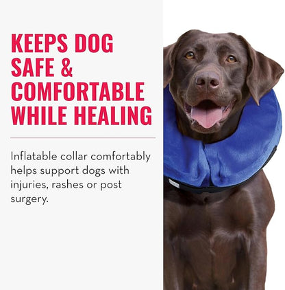 KONG - Cloud Collar - Plush, Inflatable E-Collar - For Injuries, Rashes and Post Surgery Recovery - For Medium Dogs/Cats