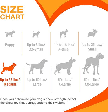 Nylabone Original Bone Flexi Chew Toy for Dogs, Flexible Dog Toys for Moderate & Gentle Chewers, Chicken Flavor, Medium - Up to 35 lbs, 2 Pack