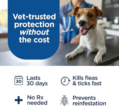 FirstAct Plus Flea Treatment for Dogs, Medium Dogs 23-44 lbs, 3 Doses, Same Active Ingredients as Frontline Plus Flea and Tick Prevention for Dogs