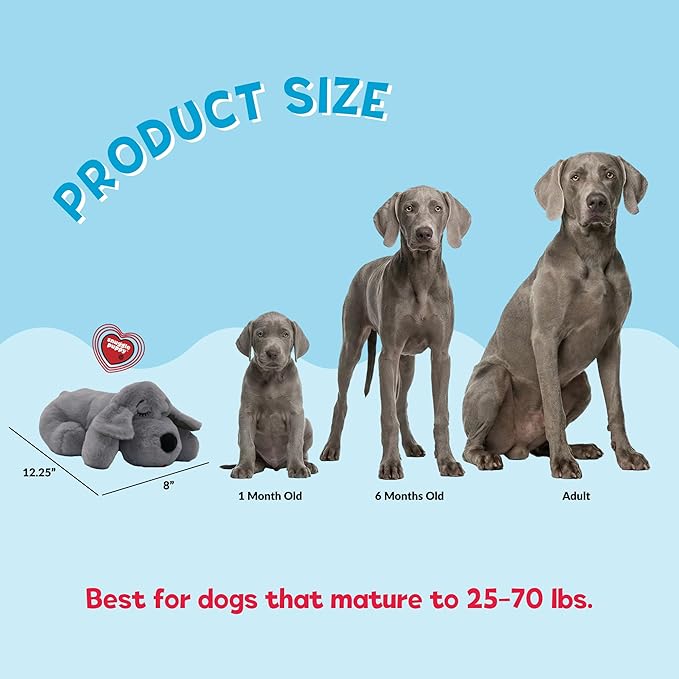 Snuggle Puppy Original Toys - Heartbeat Puppy for Dogs - Pet Anxiety Relief and Calming Aid - Comfort Dog Toys for Behavioral Training