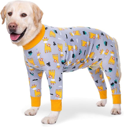 Dog Surgery Recovery Suit Onesies for Large Dogs Spayed Recovery Suit Cone Alternative After Surgery Abdominal Wounds Protector Dog Bodysuit for Medium Large Dogs Pajamas
