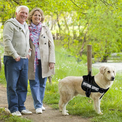voopet Service Dog Harness,Emotional Support Pet Vest Harness,Reflective Breathable and Adjustable No-Pull ESA Dog Harness for Small Medium Large Dogs (with 4 PCS Removeable Tags) X-Small (Pack of 1)