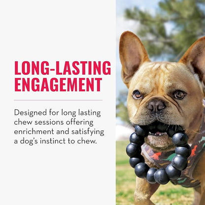 KONG Extreme Ring - Durable Natural Rubber Ring Toy for Healthy Chewing Habits - Chew Toy Supports Dog Dental Health - Dog Toy Supports Instincts During Playtime - for XL Dogs