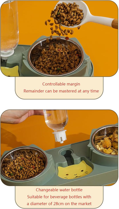 Pet Food Bowl Small Dog Feeder Water Feeding Dog Storage Anti-Skid Dogs Dishware Bowls for Food and Water Automatic