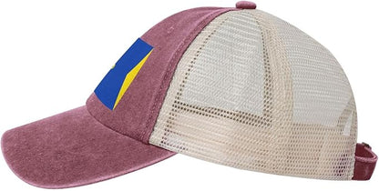 Classic Wormer vlag Denim mesh Cap Truck Driver Baseball hat Breathable Adjustable dad caps Black