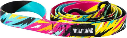 Wolfgang Heavy Duty Dog Leash, Pull-Tested for Walking & Training, FuzzyTails Print, Large