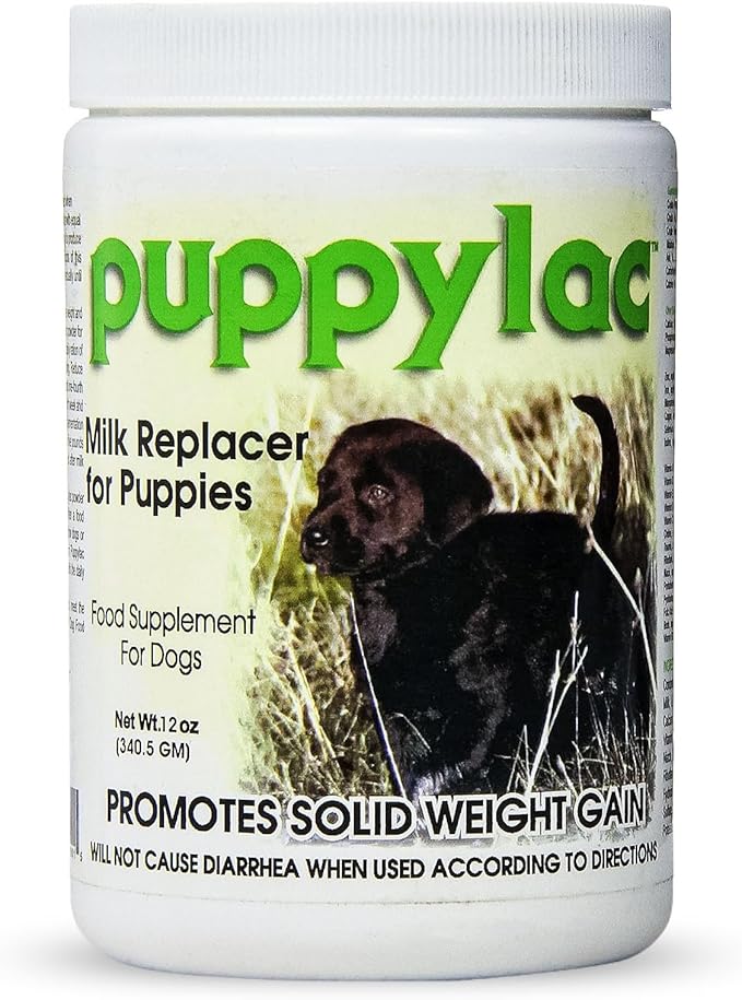 Balance Puppylac Milk Replacement for Puppies and Dogs - Supplement Powder for Newborn and Weaning Dogs - Supports Hleathy Weight Gain - Gentle on Stomach - AAFCO Growth Formula - Made in USA - 12oz