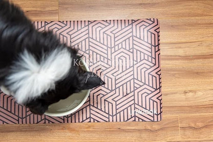 Dog Food Mat - Dog Bowl Mat - Pet Food Mat - Dog Mat for Food and Water - Dog Feeding Mat - Dog Water Bowl Mat - Waterproof Dog Water Mat - UnikLook