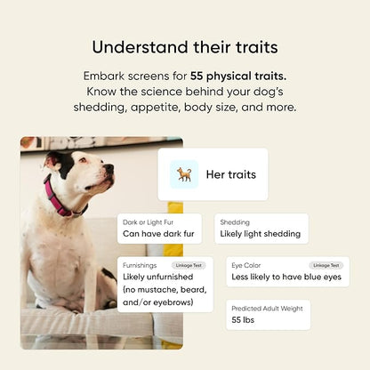 Embark Breed & Health Kit - Dog DNA Testing Kit - Discover Breed, Ancestry, Relative Finder, Genetic Health, Traits, Allergy Risk Scores (Pack of 2)