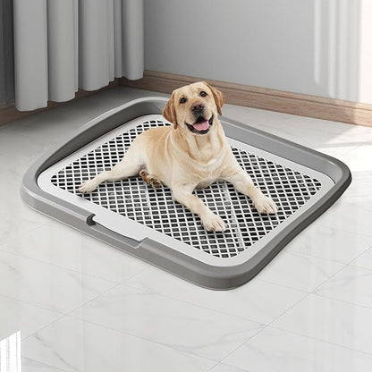 Dog Toilet Training, Toilet Puppy Pad Holder, Non-Slip, with Column, Dog Pee Holder, Training Pad for, Home, Dorm, Gray